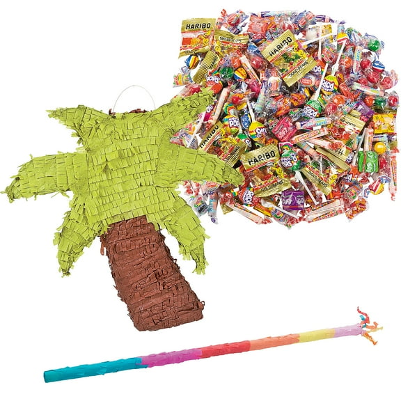Fun Express Palm Tree Piñata Kit -208 Pieces