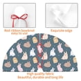 thumbnail image 4 of Picia Cute Rabbit Print Christmas Tree Skirt , Christmas Tree Skirt Ornaments for Merry Christmas Holiday Party Decorations Indoor Outdoor-48", 4 of 7