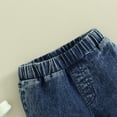 thumbnail image 4 of Bagilaanoe Little Girls Denim Flared Pants Jeans Toddler Bell-Bottoms Trousers 2T 3T 4T 5T 6T 7T Kids Casual Street Spring Fall Long Pants, 4 of 6