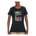 thumbnail image 2 of Don't Judge My Pitbull I Won't Judge Your Kids Funny Dog Lover Womens Graphic T-Shirt, Black, X-Large, 2 of 3