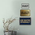 thumbnail image 4 of Signs ByLITA Classic Framed Use Water Sparingly Door or Wall Sign | Eco-Friendly Home Sign (Black Gold) - Medium, 4 of 9