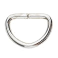 thumbnail image 4 of 100pcs Metal D Rings Webbing Buckles Straps Soldered - White, 12x8x1.8m, 4 of 8