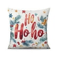 thumbnail image 2 of Merry Christmas Pine Branches Ho Throw Pillow Covers Square Square Cushion Covers 2 Pieces Christmas Pillow Cover for Couch Sofa Bed Farmhouse, 2 of 7