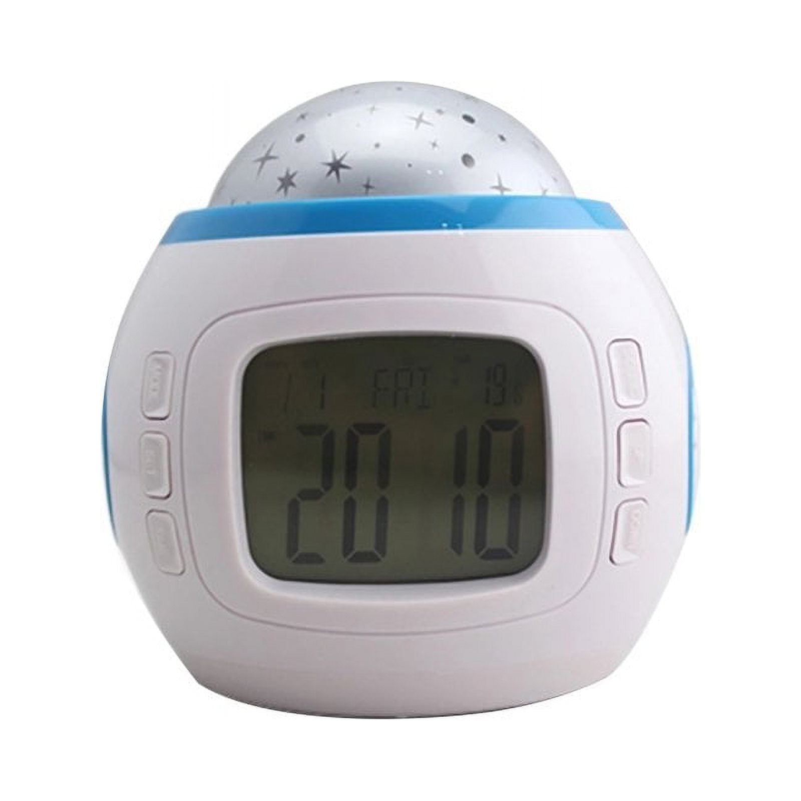 Réveil Numérique Pour Enfants Avec Thermomètre Et Date - 7 Couleurs LED, Facile à Utiliser, Idéal Pour Chambre (couleur Blanc)