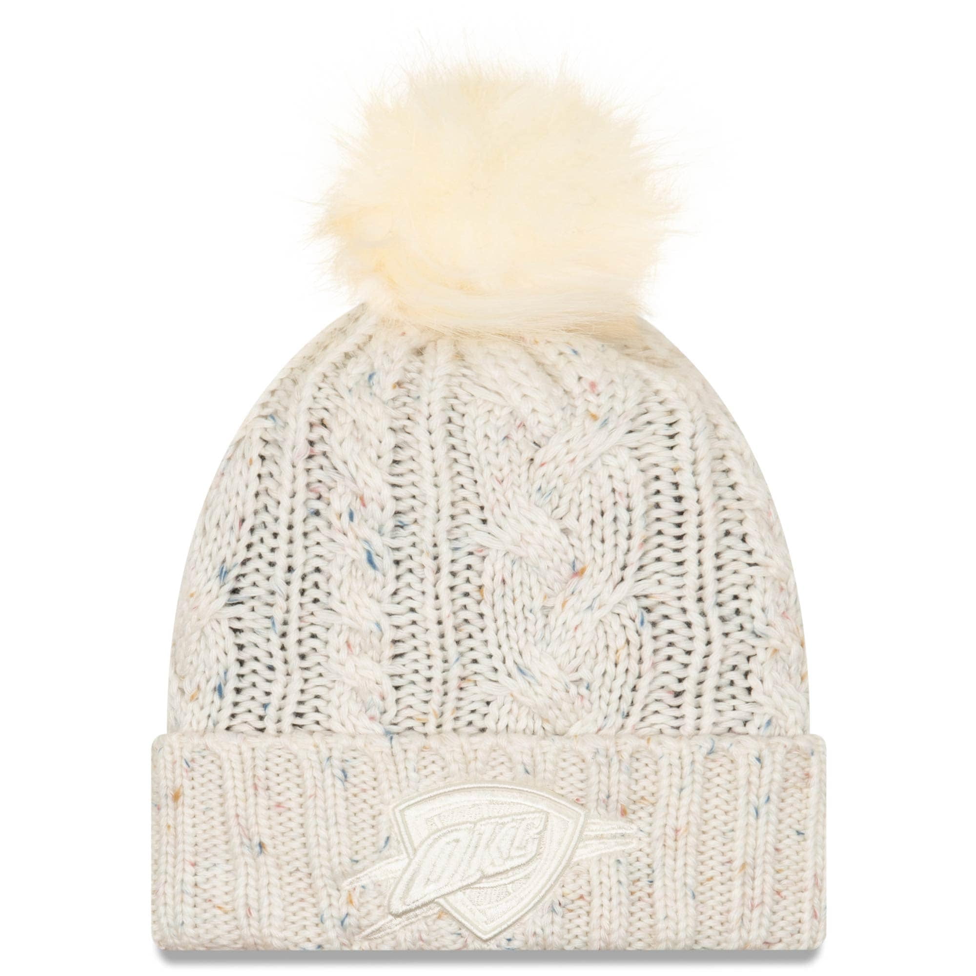 Thunder Fuzzy Cuffed Knit Hat 