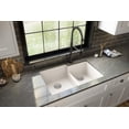 thumbnail image 1 of Karran QU-811 32" Undermount Large/Small Bowl Quartz Kitchen Sink in White, 1 of 4
