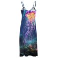 thumbnail image 5 of Jellyfish Ocean Style Design Sleeveless Dress Woman Fashion Long Dresses Women's Summer Suit Dress 2025, 5 of 7