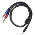 thumbnail image 3 of Cable adaptador de audio balanceado, JORINDO JD6092 Cable de audio de tipo dual de 6,35 mm Cable de audio Rendimiento inigualable, 3 of 12