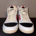 thumbnail image 4 of Adi - das top ten mens size 8.5 shoes white red leather hightop basketball sneaker, 4 of 6