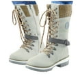 thumbnail image 2 of NECHOLOGY Botas Mujer Zapatos Botines de mujer Botas cálidas Botas de media Botas de exterior Botas duraderas de invierno Botas térmicas para mujer Botas de nieve para mujer (Beige, 8.5), 2 of 4