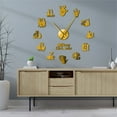 thumbnail image 3 of Agiferg Christmas Frameless DIY Wall Mute Clock 3D Mirror Surface Sticker Home Decor, 3 of 3