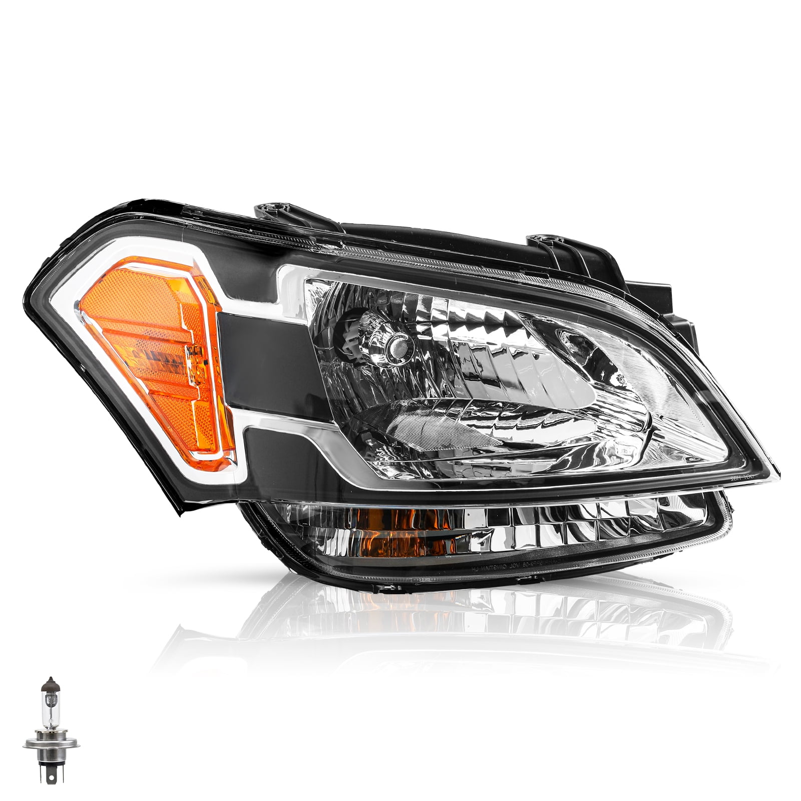 For 2010-2011 Kia Soul Headlights Headlamps Halogen Set