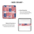 thumbnail image 5 of Lsque America Flags Printed Tissue Box Cover Holder, Facial Paper Organizer Dispenser,Square with Bottom Belt, PVC Leather Decorative Organizer, 5 of 8