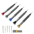 thumbnail image 2 of Juego De Destornilladores De Reloj, Superficies De Agarre Granuladas Profesionales De Acero De Alto Carbono Destornillador De Movimiento De Reloj Para Barras De Resorte Para Octpeak Watch Movement Screwdriver, 2 of 8