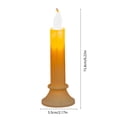 thumbnail image 3 of Flameless Led Candle with Flickering Flame, Beige Plastic Tabletop Decoration, for Halloween Thanksgiving Christmas Centerpiece, Lazyguy, 3 of 6