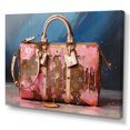 thumbnail image 2 of Designart "Lv Bag Minimalist Pink wall decor I" Fashion Wall Art Living Room, 2 of 5