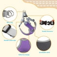 thumbnail image 2 of Dog Harness with Leash Set, Adjustable Step in Collars Harness with Breathable Padded Vest for Large Dog Training and Running (L, Purple), 2 of 11