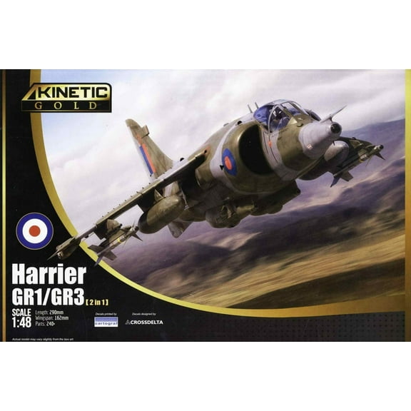 KINETIC K48060 1/48 Scale Harrier GR1/GR3 Attack AircraftAssembly Model