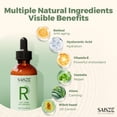 thumbnail image 3 of SAISZE Retinol Serum for Face, Anti-Aging Facial Serum for Fine Lines & Skin Texture, Hydrating Night Serum, 2 fl oz (60 ml), 3 of 7