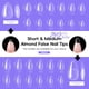 thumbnail image 2 of Kit de uñas de gel PEACECOLOR Almond con 240 puntas de uñas transparentes, 2 of 9