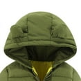 thumbnail image 3 of Toddler Boys Girls Winter Puffer Jackets With Ears Kids Hooded Coats Outerwear 1-5Y, 3 of 6