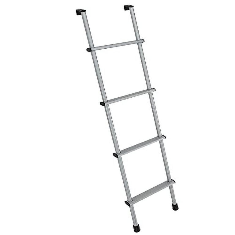 RecPro RV Bunk Ladder 52 Inch - Heavy Duty Aluminum Ladder With Mounting Brackets | Black Or Silver Options | Made In USA