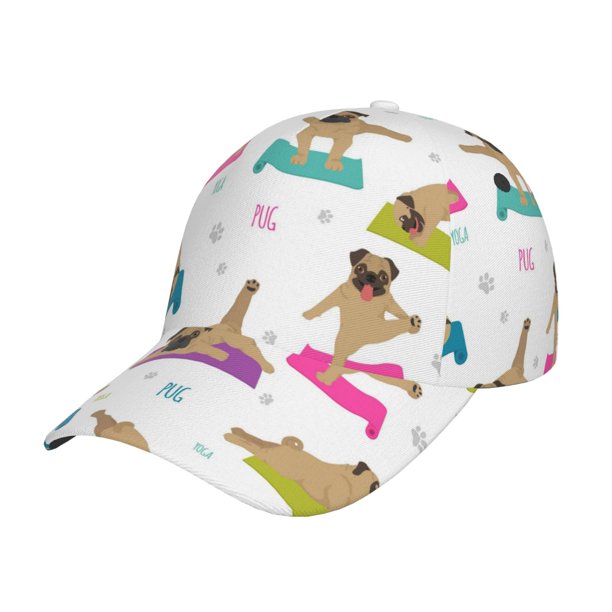 Fotbe Yoga Dogs Poses Gorro Clásico de Béisbol, Gorra Ajustable con Broche Snapback, Gorro de Exterior de Algodón Suave