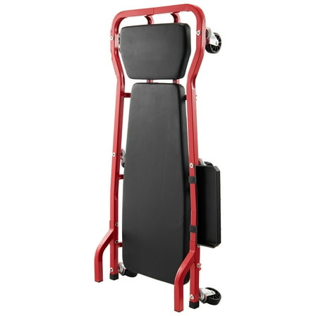 KFFKFF Auto Repair Rolling Lounger, 44-Inch, Supports up to 300 lbs, Equipped with 6 Wheels, Adjustable Padded Headrest and Tool Tray, Robust Steel Construction, Ideal for Garages, Workshops