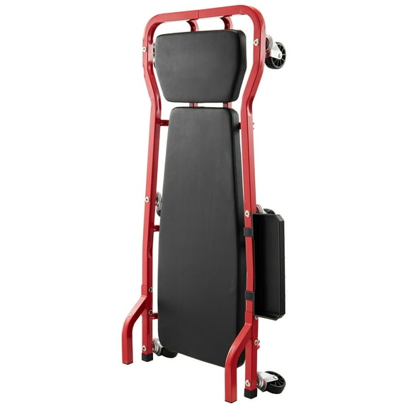 KFFKFF Auto Repair Rolling Lounger, 44-Inch, Supports up to 300 lbs, Equipped with 6 Wheels, Adjustable Padded Headrest and Tool Tray, Robust Steel Construction, Ideal for Garages, Workshops