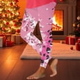 thumbnail image 4 of qucoqpe Christmas Print Leggings for Women Festive Yoga Pants Soft Stretchy Tights for Holiday & Casual Wear, 4 of 6