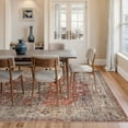 thumbnail image 2 of Bloom Rugs Washable Non-Slip 8x10 Rug - Orange / Olive Beige Traditional Oriental Area Rug for Living Room, Bedroom, Dining Room, and Kitchen - Exact size: 8' x 10', 2 of 8