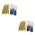 thumbnail image 2 of Billuyoard Marcapáginas con forma de pluma antigua con borlas, hallazgos de joyería, horquillas para hacer manualidades DIY, escritores para adultos, oro Oro antiguo 2piezas Billuyoard CBP197369, 2 of 6