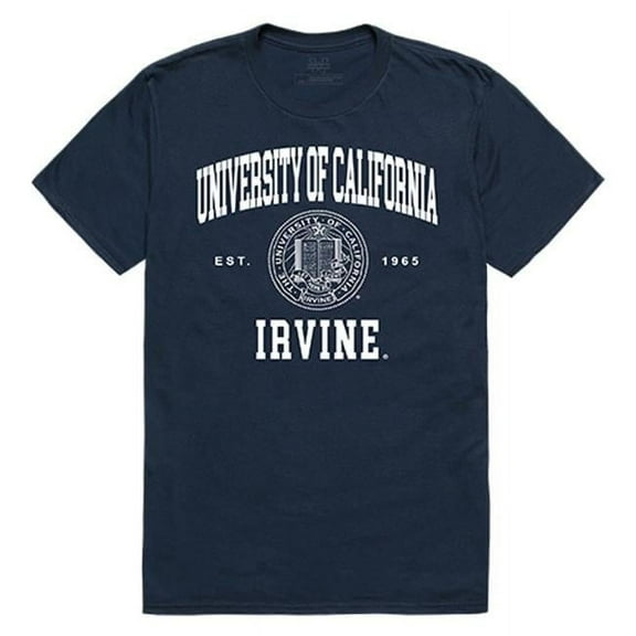 W Republic Apparel 526-162-NVY-03 University of California, Irvine Seal Tee, Navy - Large