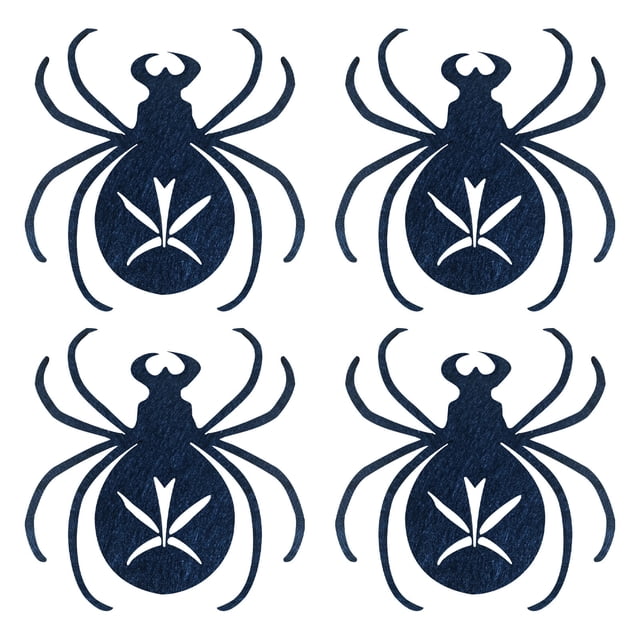 Pompotops 4pcs Halloween Dining Table Household Spider Tea Mat Decorative Cutlery Mats Clearance