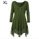 thumbnail image 1 of Vestido corto de empalme de encaje de talla grande para mujer Blusa de manga larga sexy Top informal de trabajo Noticed AP1427-09B, 1 of 7