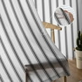 thumbnail image 5 of Black Striped Sheer Curtains 96 Inches Long 2 Panels Set, Window Sheer Curtains for Living Room/Bedroom, Black White Stripes Farmhouse Light Filtering Rod Pocket Curtain 52'' x 96'' x 2, 5 of 7