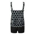 thumbnail image 5 of HCNTES Womens Tankini Swimsuits Tops with Skirt Bottoms Two Piece Swim Suits Tummy Control High Waisted Bathing Suit,XL Black, 5 of 8