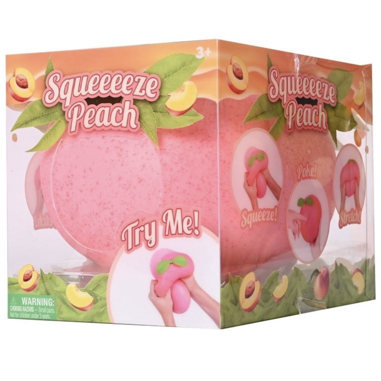 3*3In Squeezy Peach - Squishy for Adults, Slow Rebound Sensory