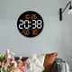 thumbnail image 1 of Reloj de pared LED, reloj despertador para niños y adultos, calendario de regalo, reloj digital, reloj electrónico para decoración de interior, mesita Naranja BLESIY Reloj de pared, 1 of 8
