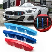 Xotic Tech 3pcs M-performance M-colored Grille Kidney Insert Trims Stripe Cover for BMW G29 Z4 2019-up (13 beam bars)