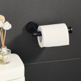 thumbnail image 1 of Wall Mounted Toilet Paper Holder 304 Stainless Steel Polished Finish Toilet Paper Holder, Matte Black, 1 of 4