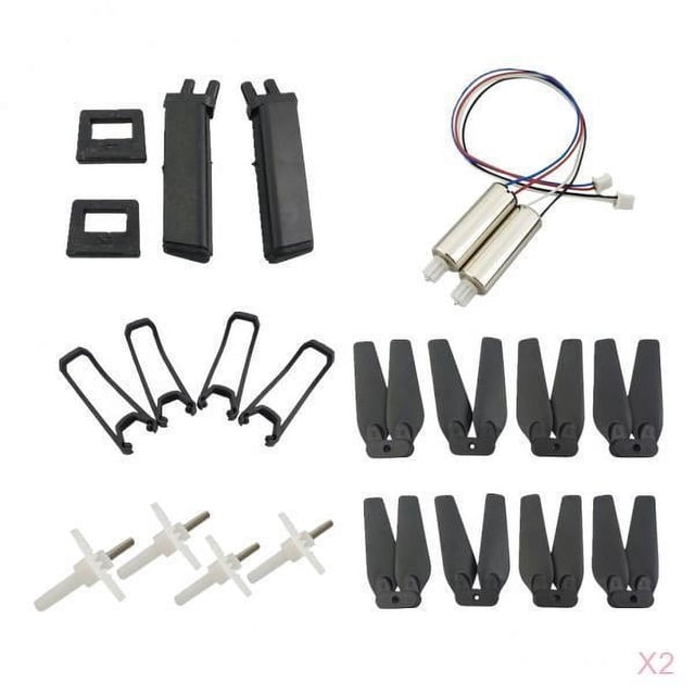 2 Juegos de Accesorios de Quadcopter, Cuchillas Y Protectores para E58 S168 JY019