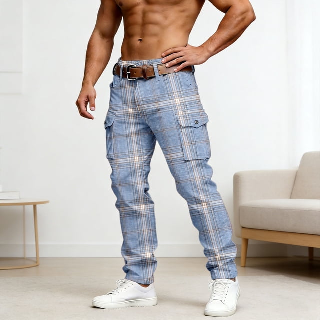 PRODUCT CATEGORIZATION CASUAL PANTS FOR MEN WITH POCKETS AND PRINTED STYLE FOR DAILY WEAR AND OUTDOOR ACTIVITIES