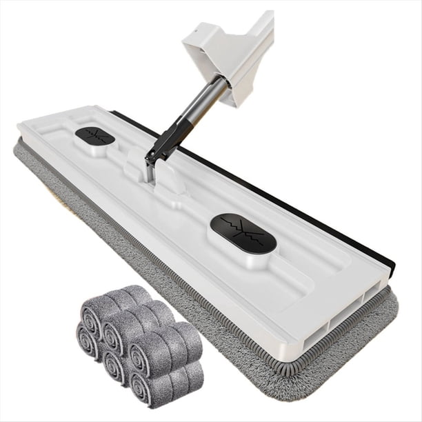 Trapeador para Limpieza de Pisos Trapeadores Exprimidores Manos Limpieza del Hogar Trapeador Giratorio de Microfibra Escobas para Lavar Pisos,
