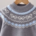 thumbnail image 3 of Jalioing Teen Girls Crew Neck Sweaters Fashion Long Sleeve Graphic Sweater Pullover Winter Casual Knitted Tops 9-15 Years, 3 of 7