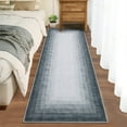 thumbnail image 2 of CAROMIO Rug Modern Bordered Area Rug for Living Room Dining Room Rug Bedroom Carpet Indoor Non Skid Rubber Backed Rugs, 2' x 6' Gray, 2 of 7