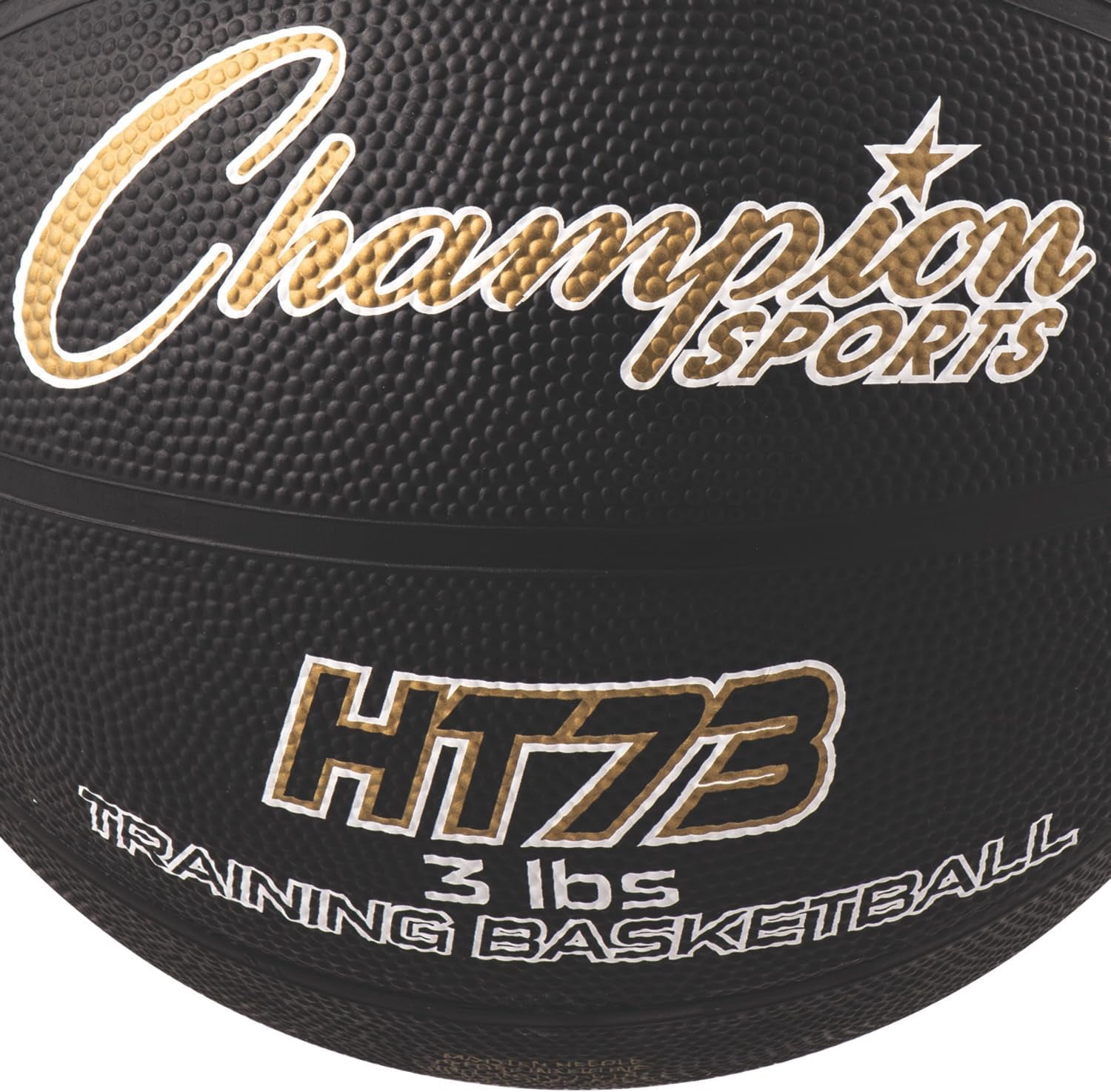 Champion Sports Weighted Basketball Trainer, Official (Size 7 - 29.5") - 3 lbs , Black