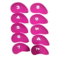 thumbnail image 1 of 10 piezas Golf Irons Headcover Set, Golf Set Guard, Golf 3 4 5 6 7 8 9 a SW PW Funda protectora Head Cover Head Covers Guard Protector , Rojo shamjiam Cubierta de cabeza de hierros de golf, 1 of 8