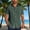 Army Green, variant on Gifts Dianli Summer Beach Men's Vintage Floral Short Sleeve Bowling Button-up Cuba Collar Shirt Breathable Cotton-Blend Relaxed-Fit Casual Beach Vacation Shirt Everyday Travel