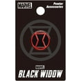 thumbnail image 2 of Black Widow Logo Color Pewter Lapel Pin, 2 of 2
